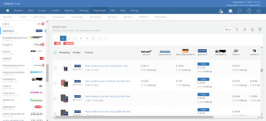 ScrapeHouse dashboard product matching